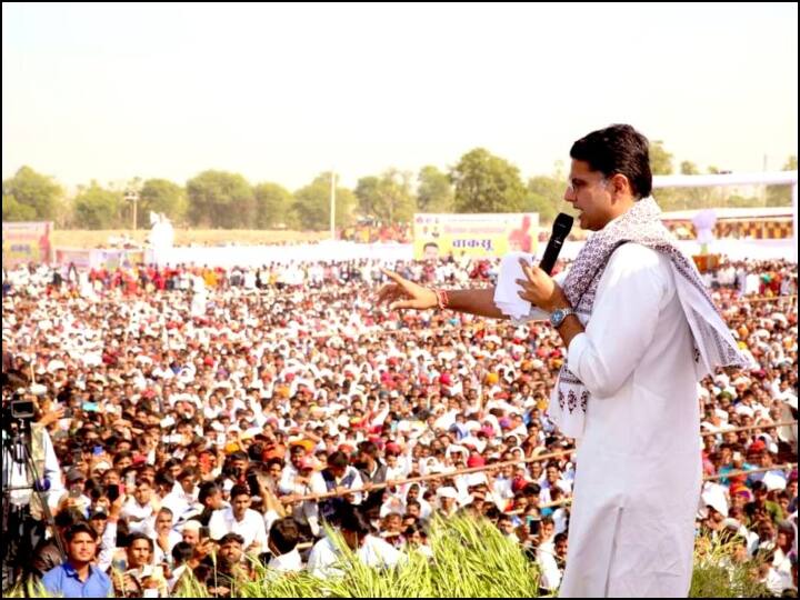 सचिन पायलट के समर्थकों ने बुलाई महापंचायत, नहीं पहुंचे सीएम अशोक गहलोत Sachin Pilot kisan maha panchayat, CM Ashok gehlot not attended programme ann सचिन पायलट के समर्थकों ने बुलाई महापंचायत, नहीं पहुंचे सीएम अशोक गहलोत