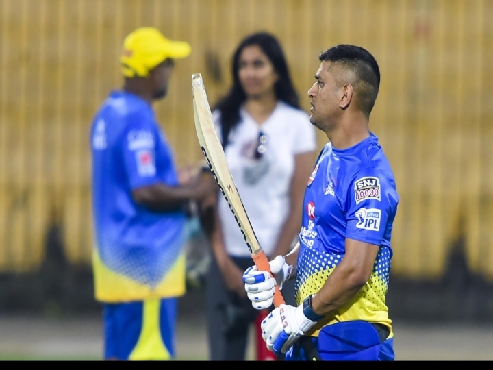 IPL 2021, Dhoni practicing hard at CSK camp in chennai, picture went viral