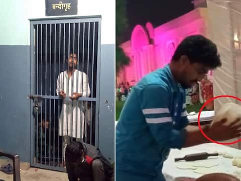 मेरठ: धरा गया रोटियों पर थूक लगाने वाला नौशाद, जमकर हुई पिटाई, वायरल हुआ वीडियो मेरठ: धरा गया रोटियों पर थूक लगाने वाला नौशाद, जमकर हुई पिटाई, वायरल हुआ वीडियो