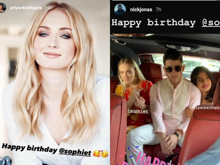 Bollywood actress priyanka chopra wished her sister in law sophie turner on her 24th birthday