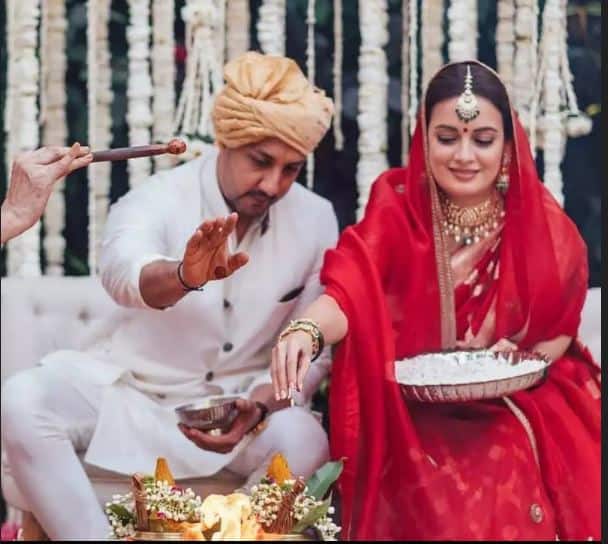 दिया और वैभव ने हिंदु रिती रिवाज से शादी की. इस शादी मे परिवार और कुछ खास दोस्तों ने शिरकत की थी.