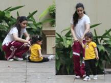 मम्मी Soha Ali Khan के साथ घूमने निकलीं नन्ही Inaya Khemu,  क्यूटअदाएं हुई कैमरे में कैद(PG)