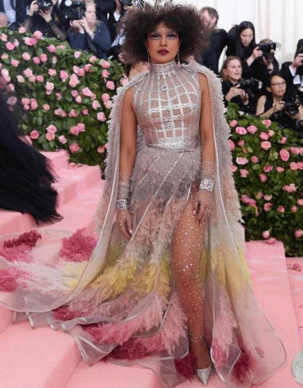 ये तस्वीर अपने आप में ही पूरी है हमें इसके बारे में कहने की कोई जरुरत नहीं. प्रियंका का ये लुक आज भी लोगों को याद आता है तो हंसी पहले आ जाती है. न जाने क्या सोचकर प्रियंका ने ये एक्सपेरीमेंट किया था और ये तस्वीरें काफी समय तक सोशल मीडिया पर छाई रही थीं. (Source - social media)