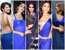 Anushka Sharma से लेकर Shilpa Shetty-Janhvi तक, ब्लू साड़ी में गज़ब ढ़ाती हैं ये अभिनेत्रियां, जब-जब लोगों ने देखा तो निगाहें थम गईं