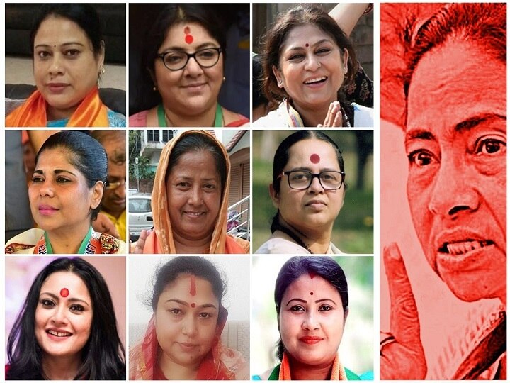 West Bengal Elections 2021: BJP and TMC Poster war breaks out बंगाल में पोस्टर वार, बीजेपी ने महिला नेताओं के पोस्टर जारी कर कहा- बुआ नहीं बेटी चाहिए