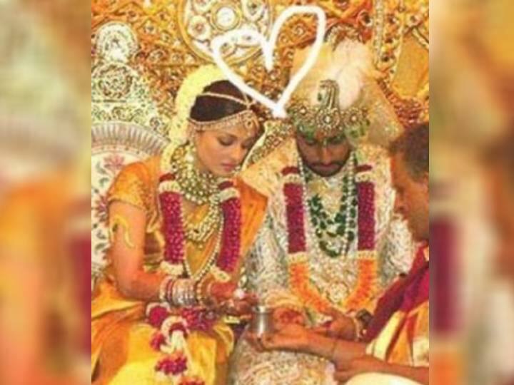 दरअसल, शादी से एक दिन पहले अभिषेक और ऐश्वर्या ने अपने हाथों की छपाई दी. 