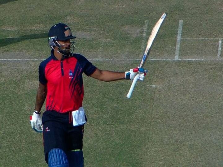 Vijay Hazare Trophy, Shikhar Dhawan century leads Delhi Victory against Maharastra Vijay Hazare Trophy: शिखर धवन ने की फॉर्म में वापसी, शानदार शतक जड़ दिलाई दिल्ली को जीत