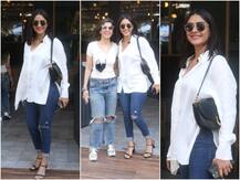 Mrunal Thakur दोस्त के साथ Bossy Look में दिखीं, शाहिद कपूर के साथ फिल्म Jersey में आएंगी नज़र