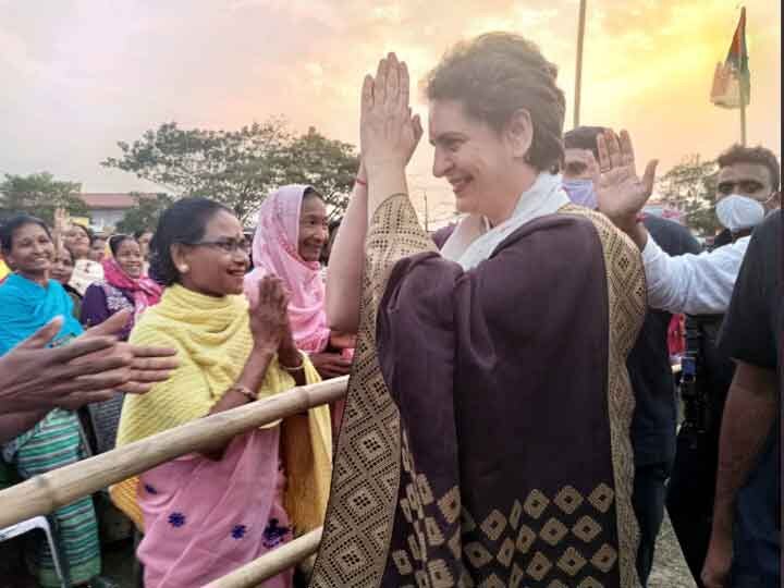 Assam election 2021, Priyanka Gandhi says BJP talks about implementing CAA across the country but in Assam it keeps silence प्रियंका गांधी बोलीं- BJP देश भर में CAA लागू करने की बात करती है लेकिन असम में इस पर चुप्पी साध लेती है
