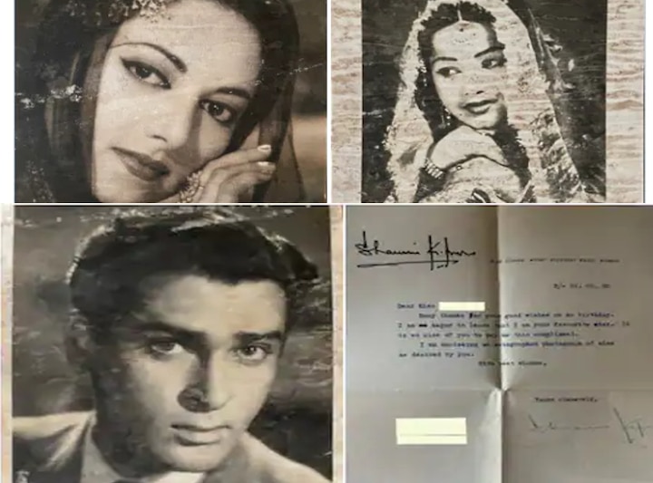 Shammi Kapoor Dharmendra Suraiya letters to a fan gone viral अपनी फैन के लिखे खतों का जवाब देते थे Shammi Kapoor, Dharmendra, Suraiyya, देखें एक झलक