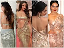 Photos: पांच मीटर की साड़ी में हर अंग को खूबसूरती से फ्लॉन्ट करती हैं कियारा आडवाणी, लूट लेती है महफिल में सबके दिल