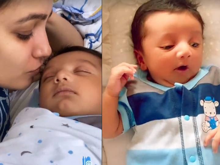 Anita Hassanandani  Shared baby Aarav video wiht beutifull caption अनिता हसनंदानी ने बेबी आरव के साथ शेयर की क्यूट वीडियो, बोलीं- बिना पलकें झपकाए देख सकती हूं 24 घंटे सातों दिन