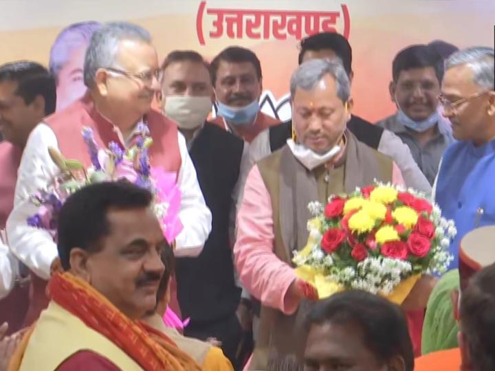 Uttarakhand New CM Tirath Singh Rawat New BJP Chief Minister of Uttarakhand Uttarakhand New CM: तीरथ सिंह रावत होंगे उत्तराखंड के अगले मुख्यमंत्री, आज ही लेंगे सीएम पद की शपथ