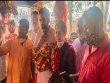 पत्नी सागरिका संग दर्शन के लिए झारखंड के छिन्नमस्तिके मंदिर पहुंचे जहीर खान, लिया आशीर्वाद