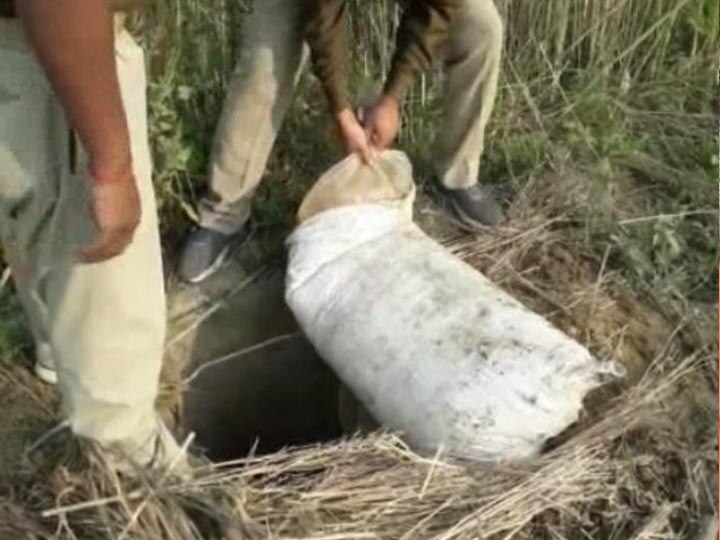 Police recovered illicit liquor and destroy lahan in gorakhpur ANN गोरखपुर: 30 लीटर अवैध शराब और एक हजार किलो लहन बरामद, दो महिलाओं के खिलाफ केस दर्ज