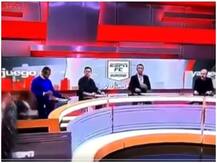 Watch: लाइव शो के दौरान जब गिरा पत्रकार पर टीवी सेट का टुकड़ा, जानिए फिर आगे क्या हुआ