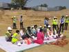 अयोध्या: राम मंदिर की नींव भराई का काम शुरू हुआ, ट्रस्ट के सदस्यों ने किया पूजा-पाठ