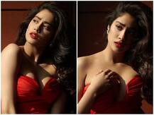 फिल्म Roohi के प्रमोशन के लिए Janhvi Kapoor ने दिखाया कातिलाना अंदाज, रेड गाउन में उड़ाए सबके होश