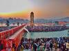 Kumbh 2021: रंग-बिरंगी लाइटों से सजी धर्मनगरी हरिद्वार, दीवारों पर बनी पेंटिंग्स ने मोहा मन