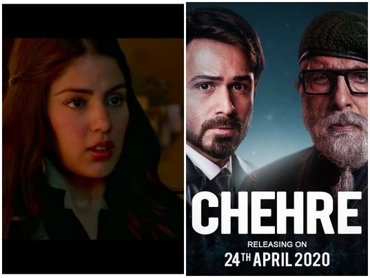 Chehre trailer, There was no question of not having Rhea in the film, says chehre producer Anand Pandit Chehre के प्रोड्यूसर आनंद पंडित ने तोड़ी चुप्पी, कहा - रिया हमेशा फिल्म का हिस्सा थी, और रहेंगी