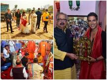 अक्षय कुमार ने किए रामलला के दर्शन, शुरू हुई फिल्म 'राम सेतु' की शूटिंग