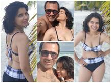 Pics: 'तारक मेहता का उल्टा चश्मा' की रीता रिपोर्टर ने डिलिवरी के बाद बिकिनी पहन पति संग दिए रोमांटिक पोज, देखिए बेहद हॉट अंदाज