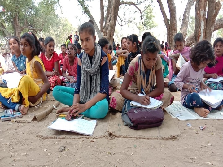 Bihar: 400 children forced to sit under a tree, according to the weather, the government school class runs ann बिहार: पेड़ के नीचे बैठ कर पढ़ने को मजबूर 400 बच्चे, मौसम के अनुसार चलती है सरकारी स्कूल की क्लास