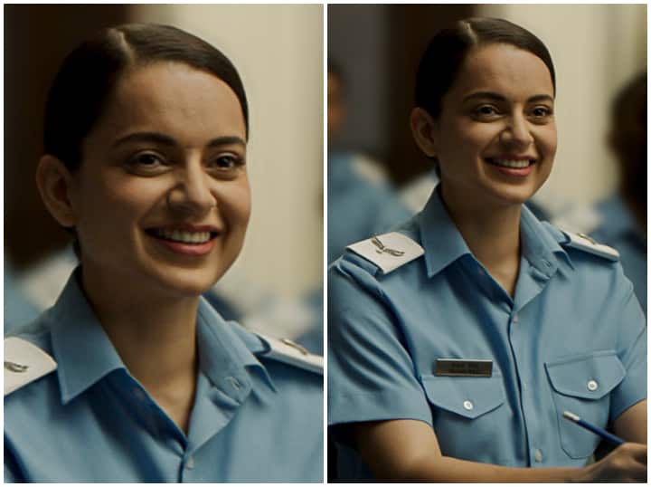 Kangana Ranaut new look from Tejas is revealed on her birthday Tejas First Look: एयरफोर्स ऑफिस बनीं कंगना रनौत, बर्थडे पर रिलीज हुआ तेजस का फर्स्ट लुक