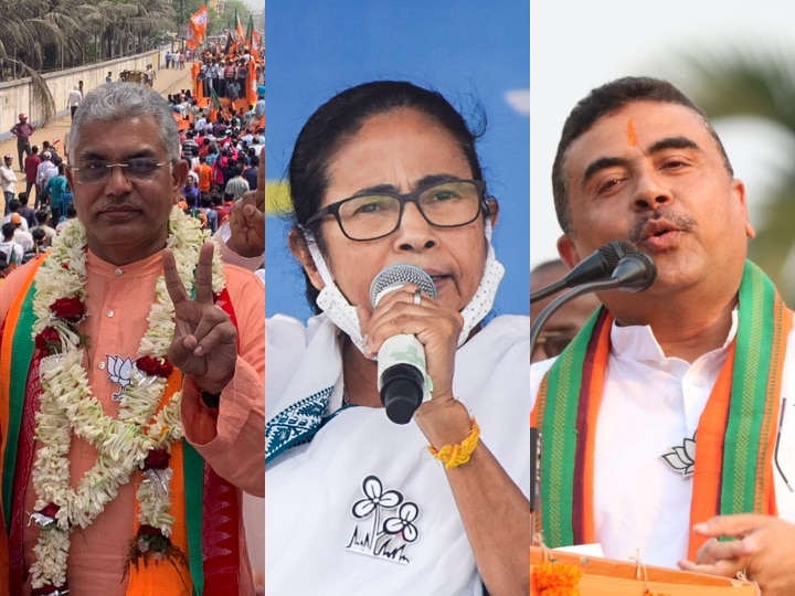 West Bengal ABP Opinion Poll: Who Will CM Mamata Banerjee Mukul Roy Adhir Ranjan Chowdhury Suvendu Adhikari ABP Opinion Poll: ममता बनर्जी, शुभेंदु अधिकारी या दिलीप घोष किसे मुख्यमंत्री के तौर पर देखना चाहते हैं? सर्वे में जानें