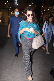 सिंपल सूट सलवार, पंजाबी जूती, खुले बाल और कूल ग्लासेस, Kangana Ranaut ने देसी लुक में लगाया स्टाइल का तड़का