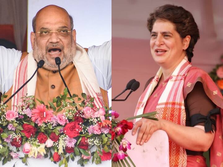 अमित शाह का प्रियंका गांधी पर निशाना, असम की रैली में 'NO CAA' वाले गमछे को लेकर कही ये बात Assam election 2021 Amit Shah on Priyanka Gandhi no caa slogans अमित शाह का प्रियंका गांधी पर निशाना, असम की रैली में 'NO CAA' वाले गमछे को लेकर कही ये बात