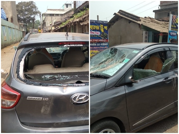 Violence continues in West Bengal on election day Soumendu Adhikari was attacked in Contai Bengal Elections: चुनाव वाले दिन भी बंगाल में हिंसा जारी, शुभेंदु अधिकारी के भाई की कार पर हमला