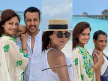 Maldives में फैमिली के साथ क्वालिटी टाइम स्पेंड करती नजर आईं Dia Mirza, देखें ये बेहद खास तस्वीरें