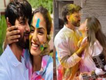 होली के मौके पर रोमांटिक हुए Ritesh-Genelia और Shahid - Mira, ऐसे लगाया एक दूसरे को रंग