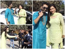 In Pics: पति जैद संग खूबसूरत अंदाज में स्पॉट हुईं गौहर खान, लोगों को सैनेटाइज करती दिखीं