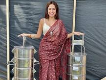 Ramsetu: अक्षय कुमार की 'रामसेतु' के सेट पर बड़े टिफिन लेकर पहुंचीं नुसरत, एक्टर ने उड़ाया मजाक