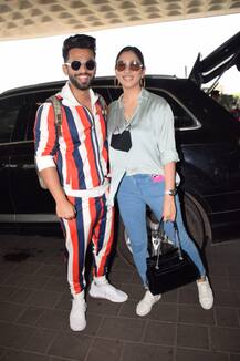 स्टाइलिश और कूल अंदाज़ में एयरपोर्ट पर दिखी Rahul Vaidya और Disha Parmar की रोमांटिक जोड़ी, ये थी खास बात