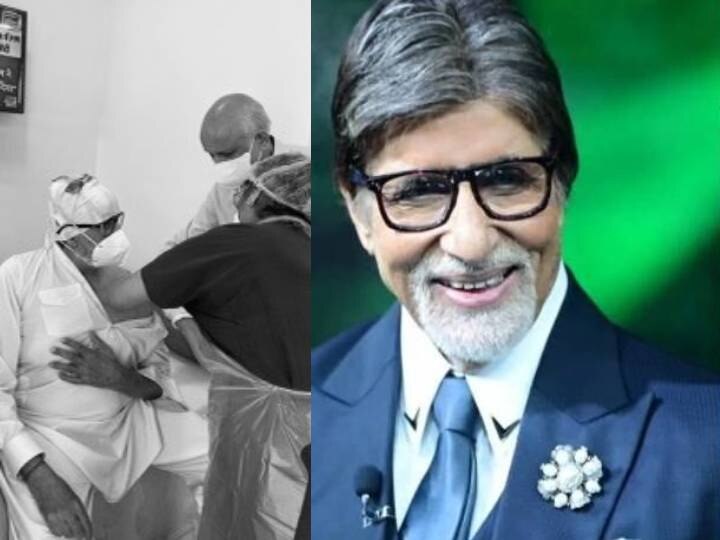 अमिताभ बच्चन ने परिवार और स्टाफ संग लगवाई कोरोना वैक्सीन, लिखा- सब ठीक है Amitabh Bachchan Receives first dose of COVID-19 Vaccine with family अमिताभ बच्चन ने परिवार और स्टाफ संग लगवाई कोरोना वैक्सीन, लिखा- सब ठीक है