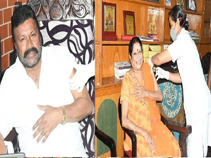 Health official suspended for giving corona vaccine to Karnataka minister BC Patil at home मंत्री और उनकी पत्नी को घर जाकर कोरोना का टीका लगाने वाला स्वास्थ्यकर्मी सस्पेंड