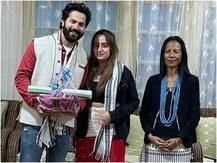 अरुणाचल प्रदेश के फायर पीड़ितों को Varun Dhawan और नताशा दलाल ने सौंपी 1 लाख रुपये की सहायता राशि