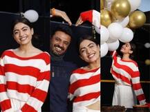 Goodboy के सेट पर अमिताभ बच्चन और रजनीकांत के साथ रश्मिका ने सेलिब्रेट किया बर्थडे, वायरल हो रही तस्वीरें