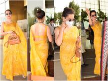 ट्रोल होने के बाद आज एयरपोर्ट पर मास्क लगाए दिखीं Kangana Ranaut, पीली साड़ी में दिखाया Killer अंदाज
