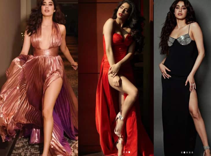 Janhvi Kapoor ग्लैमरस गाउन पहनकर ऐसे ढहाती हैं कहर, आप भी देखिए खूबसूरत तस्वीरें