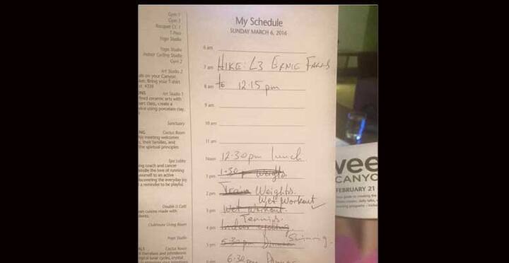 নিজের ট্রেনিংয়ের লিস্টও শেয়ার করেছেন অভিনেতা