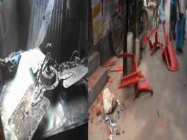 Post Poll Violence In North 24 Paraganas Attack On Congress And Cpm ভোট মিটতেই ‘হামলা’, পানিহাটিতে সিপিএম কার্যালয় ভাঙচুর, দেগঙ্গায় কং নেতার দোকানে আগুন