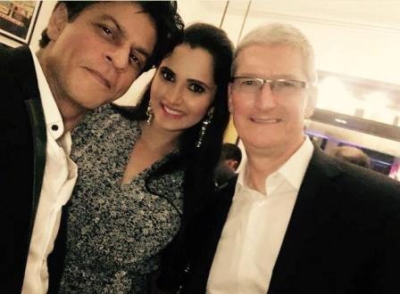 শাহরুখ-সানিয়া-কুক, ছবি সৌজন্যে ফেসবুক, সোলারিস ইমেজ