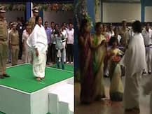 শপথ গ্রহণ শেষে গার্ড অফ অনার, পুষ্পবৃষ্টির পর দ্বিতীয়বার মুখ্যমন্ত্রী হিসেবে নবান্নে পা রাখলেন মমতা