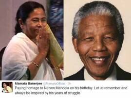 Mamata Pays Tributes To Nelson Mandela On Birth Anniversary জন্মদিনে ম্যান্ডেলাকে শ্রদ্ধার্ঘ্য মমতার