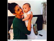 জন্মদিনে প্রিয়ঙ্কাকে শুভেচ্ছা ক্ষুদে আহিলের