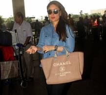 মুম্বই বিমানবন্দরে লেন্সবন্দি ঝলমলে ‘উড বি মম’ করিনা